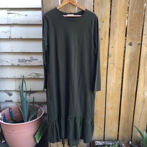 Zara Olive Green Dress